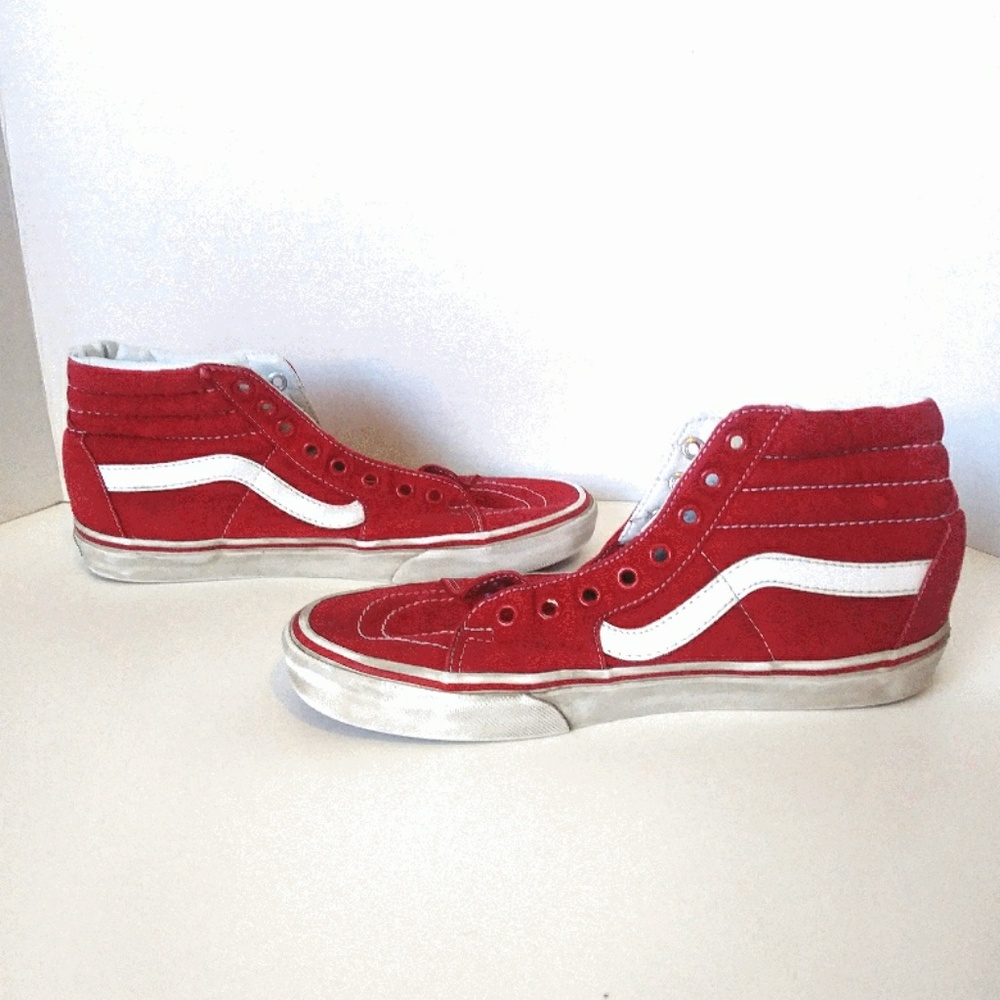 Vans red hightops
